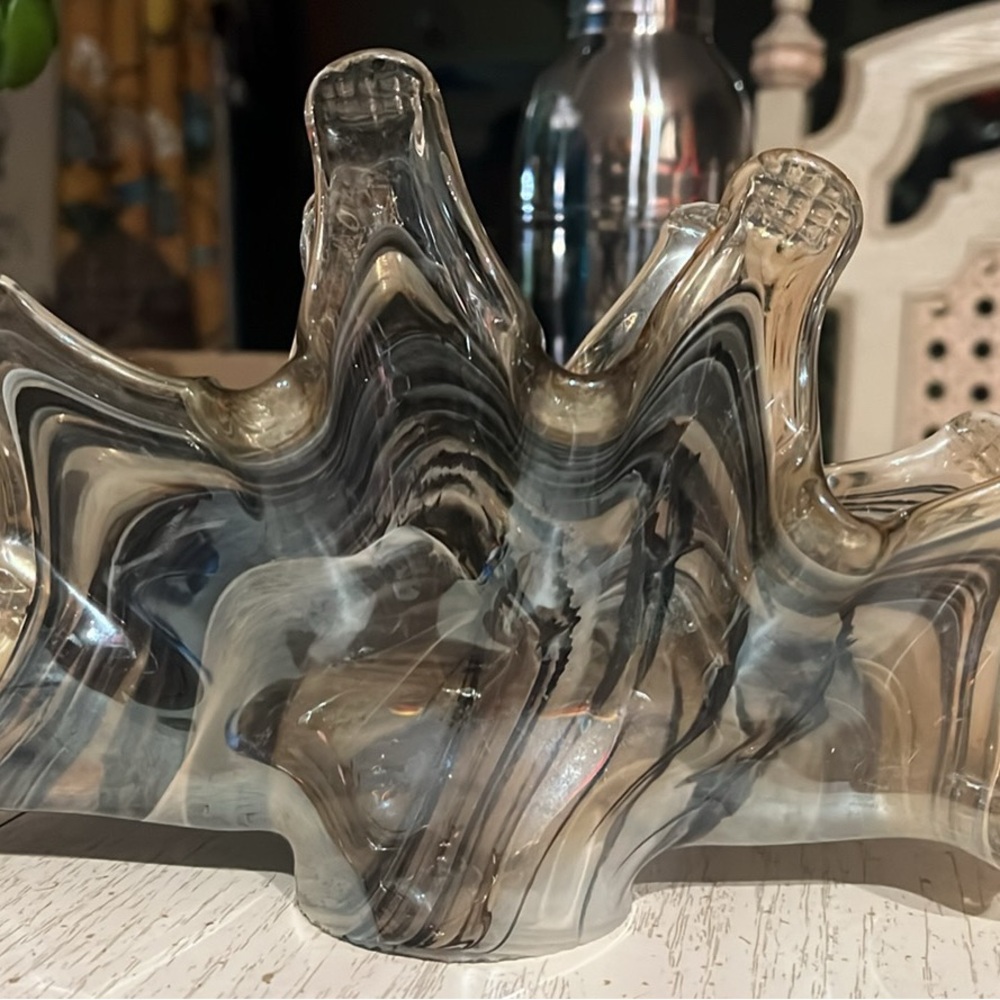 Genuine Murano art glass napkin holder